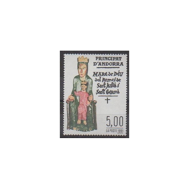 Acheter ce timbre d'Andorre français de l'année 1991 (No 412).