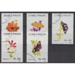 Saint Thomas and Prince - 1993 - Nb 1152/1156 - Insects - Used
