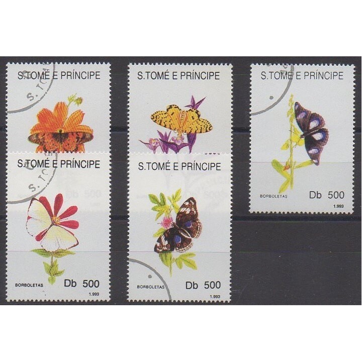 Acheter cette série de timbres de Saint-Thomas et Prince de l'année 1993 (No 1152/1156). - Oblitéré
