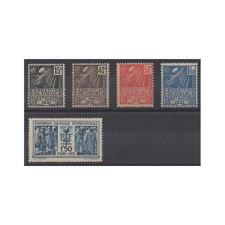 Buy this set of stamps of France of the year 1931 (Nb 270/274).