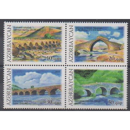 Azerbaijan - 2007 - Nb 600/603 - Bridges