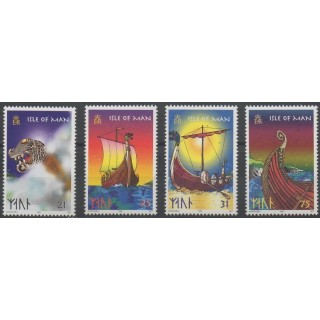 Timbres - bateaux - Man (Ile de) - 1998- No 792/795