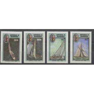 Timbres - bateaux - Antigua - 1987- No 959/962