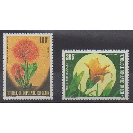 Benin - 1986 - Nb 642/643 - Flowers