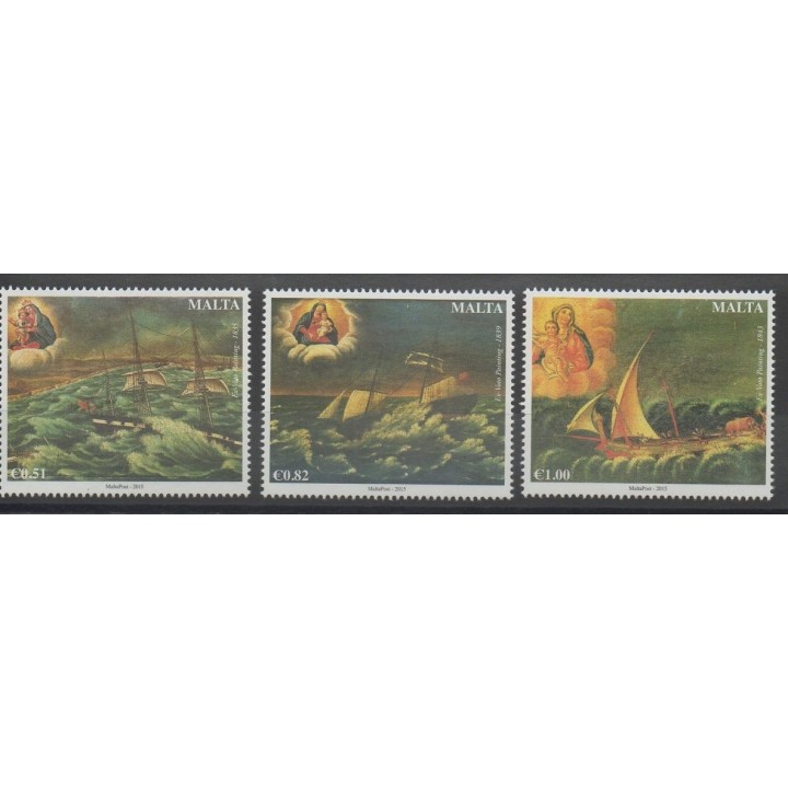 Timbres - bateaux - Malte - 2015- No 1833/1835