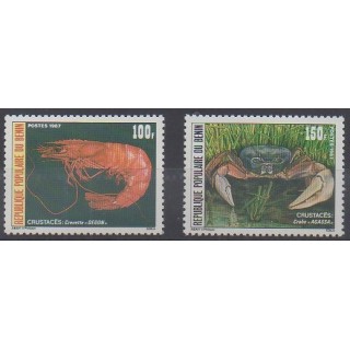 Acheter cette série de timbres du Bénin de l'année 1987 (No 653/654).