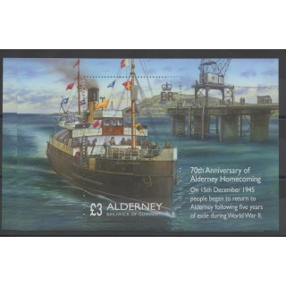 Timbres - Seconde Guerre mondiale - Aurigny (Alderney) - 2015- No 547