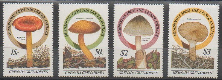 Série de timbres champignons